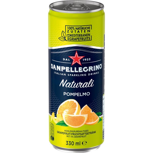 24 latas de Sanpellegrino Naturali Pompelmo 0.33L incl. 6,00 € limonada depósito de ida