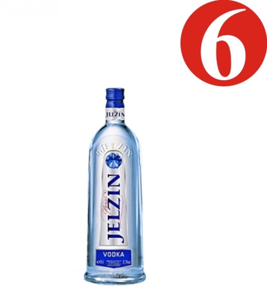 6x Boris Yeltsin vodka 37,5%