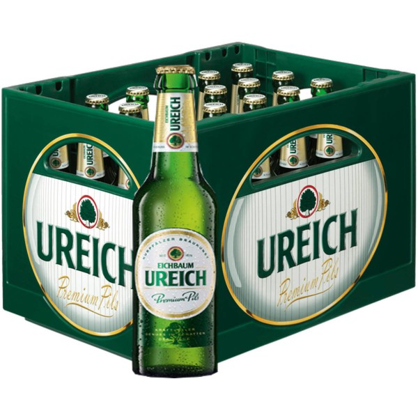 20 x Eichbaum Ureich Premium Pils 0.5l 4.9% vol. caso original Mejor reducido antes de 10/2019