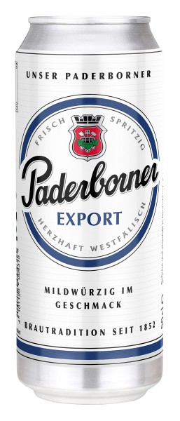 24 x Paderborner Export lata 0,5L 5,5% vol.alc. DESECHABLE