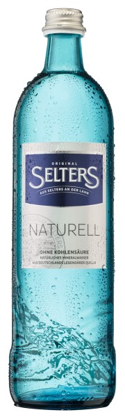 12 x Selters Naturell botella de vidrio gastro de 0,75 l en caja original, depósito reutilizable