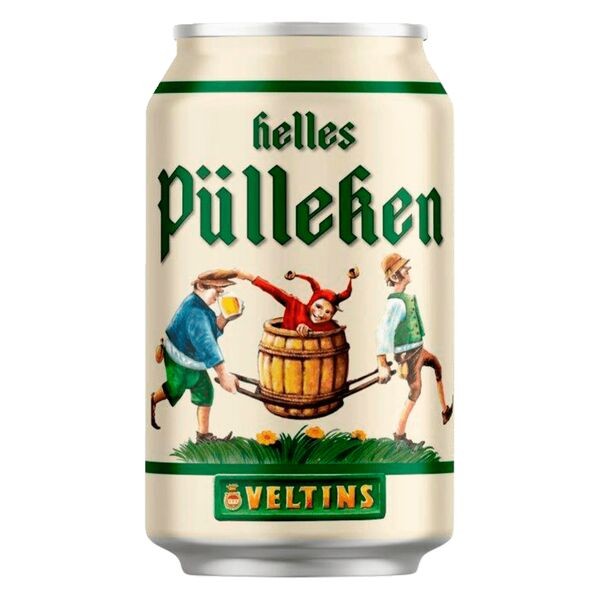 24 x Veltins Helles Pülleken 0,33 litros 5,2% vol. Caja original que incluye depósito reutilizable.