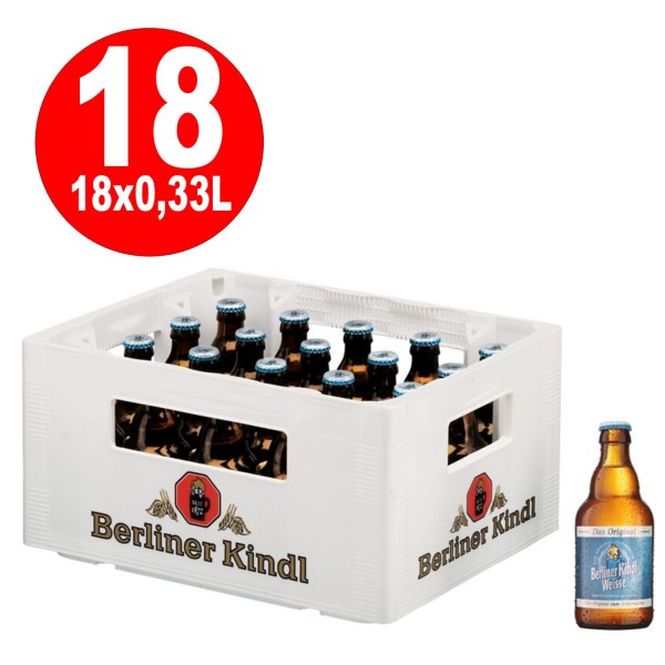 20 x Berliner Weisse Kindl El original 0,33l 3,0% vol. caso original REDUCED