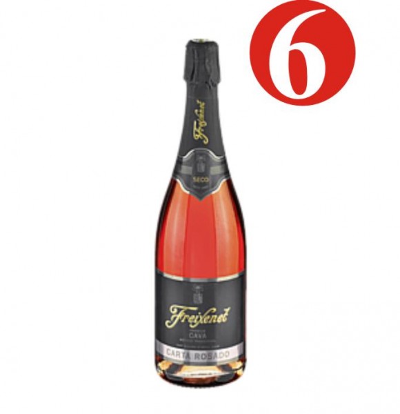 6x Freixenet Carta Nevada Rosado 0,75 l 12% vol.