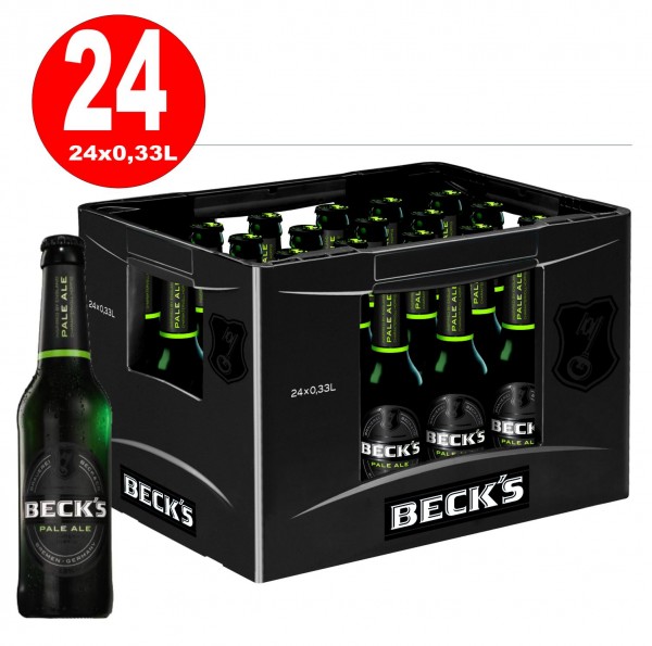 24x Beck's Pale Ale 0.33l -6.3% vol. en caja original