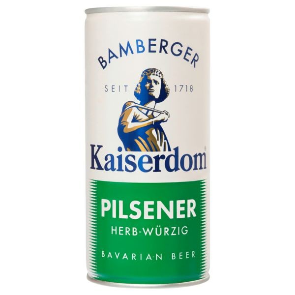 12 x 1L Kaiserdom Pilsener 4,9% vol.tarta picante lata de 1 litro Pilsen