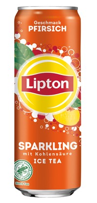 2 x Lipton espumoso melocotón carbonatada con sabor a melocotón hielo 24 x 0,33l Can desechable